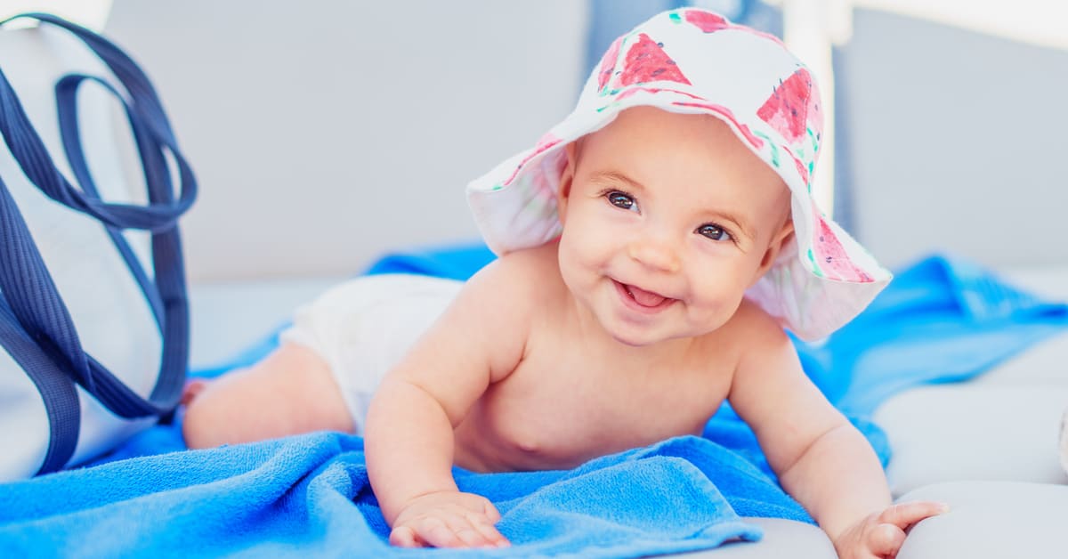 Effect of sunburn on babies